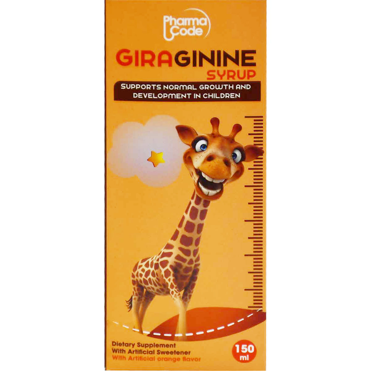 Giraginine  Orange Flavor  Syrup 150ml image number 0