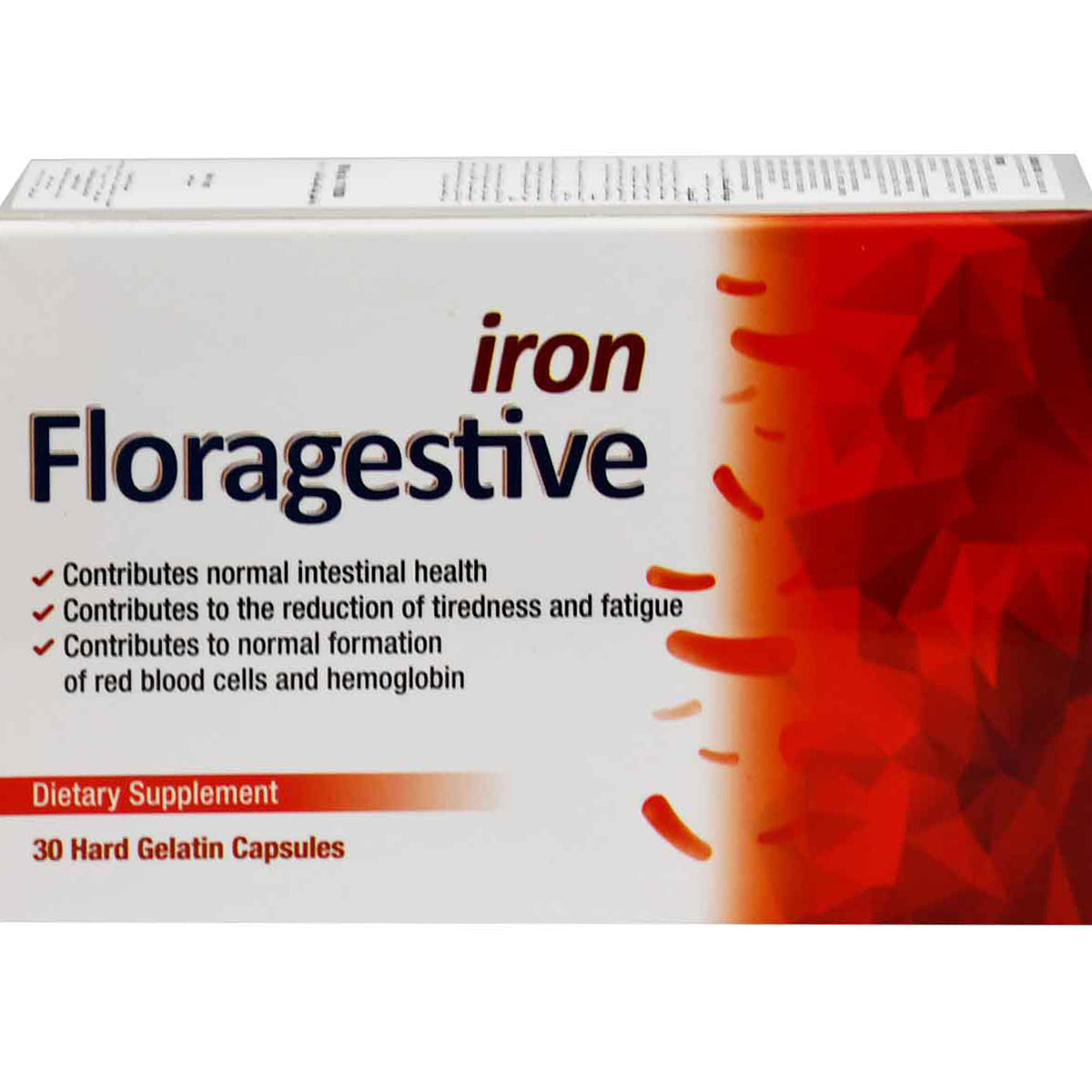 Floragestive Iron 30 Hard Gelatin Capsules image number 0