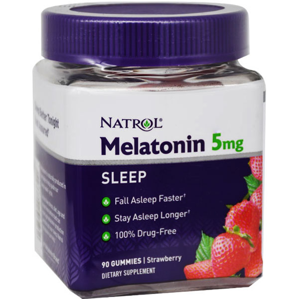 Natrol Melatonin 5mg Strawberry Flavor 90/Gummy image number 0