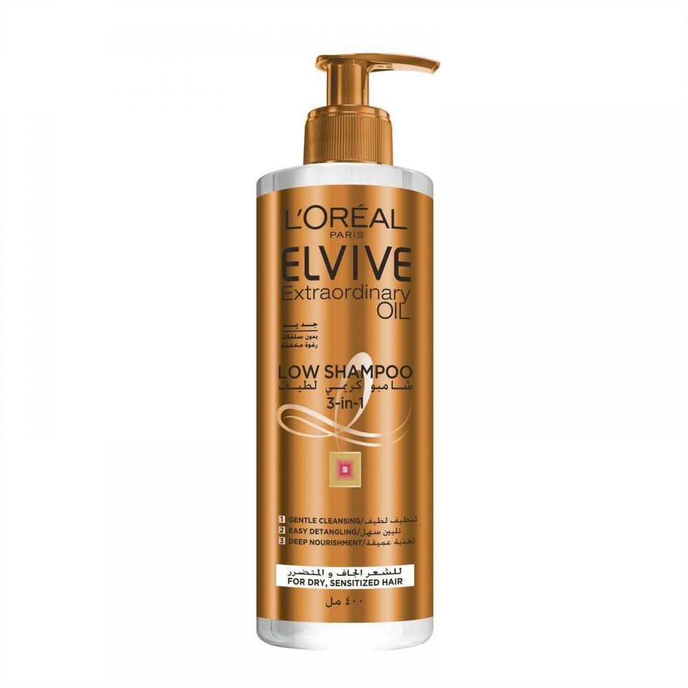 Loreal Extraordinary Oil Low Shampoo Dry3X1 400ml image number 0