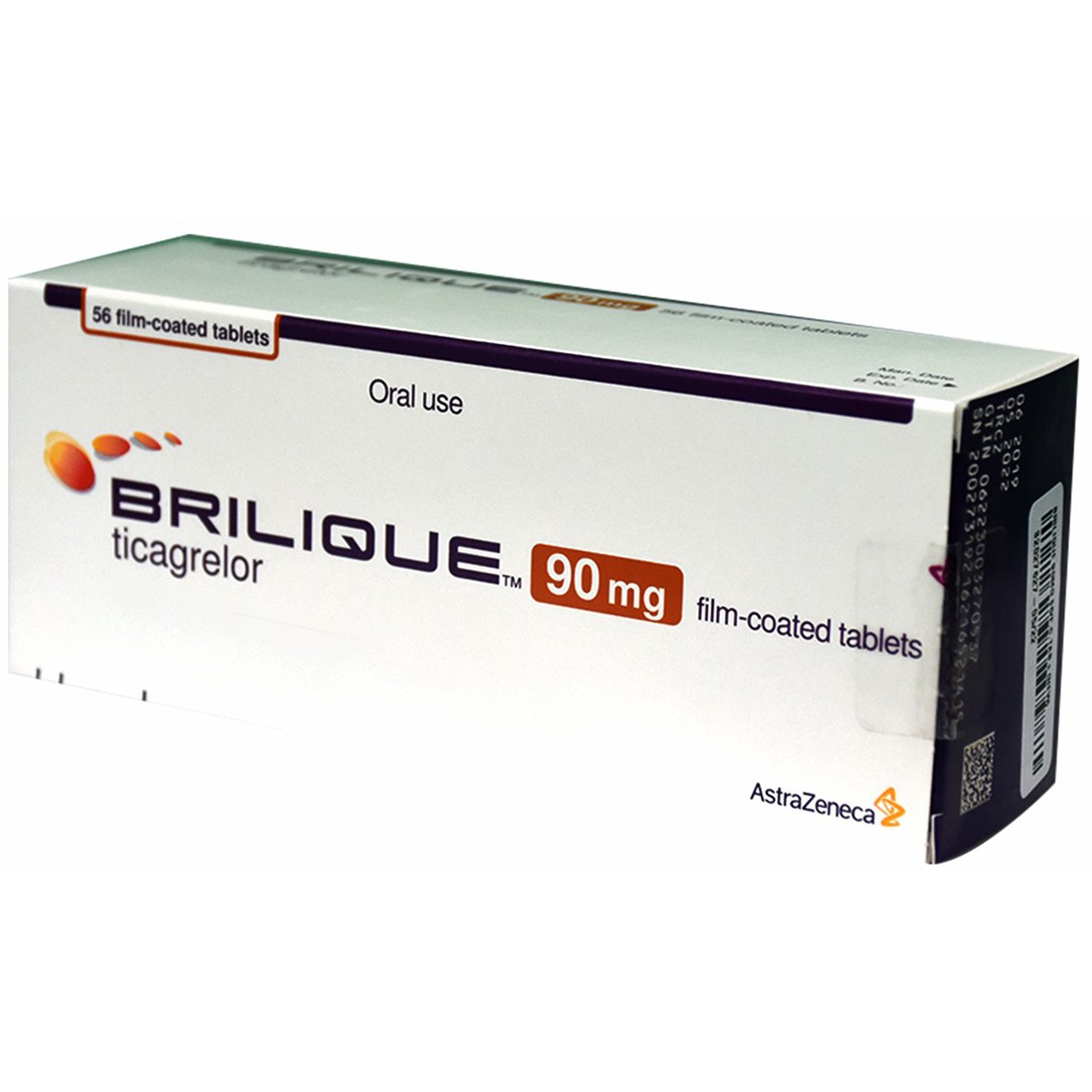 Brilique 90mg 56 Film Coated Tablets image number 0
