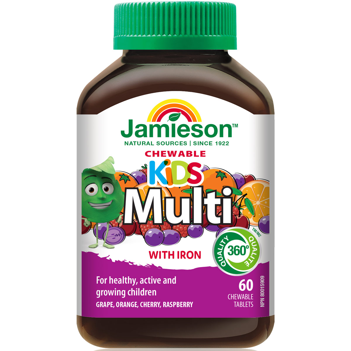 Jamieson Kids Multi With Iron 60 Chewable Tablets image number 0