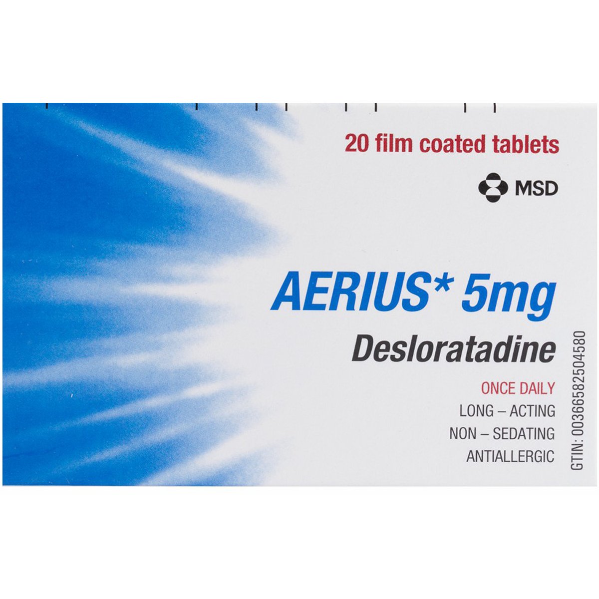 Aerius 5mg 20 Tablet image number 0