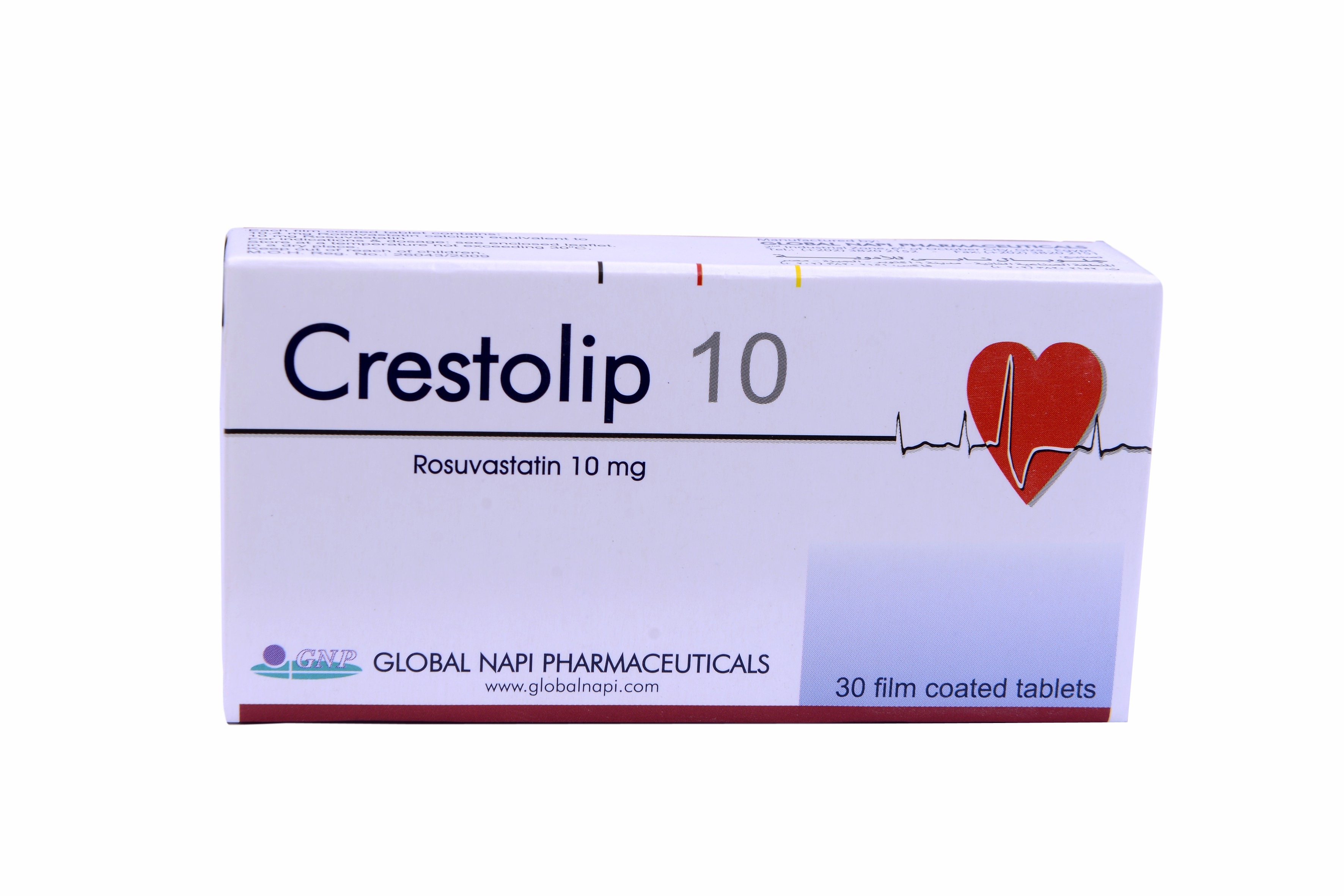 Crestolip 10mg 30 Tablets image number 0
