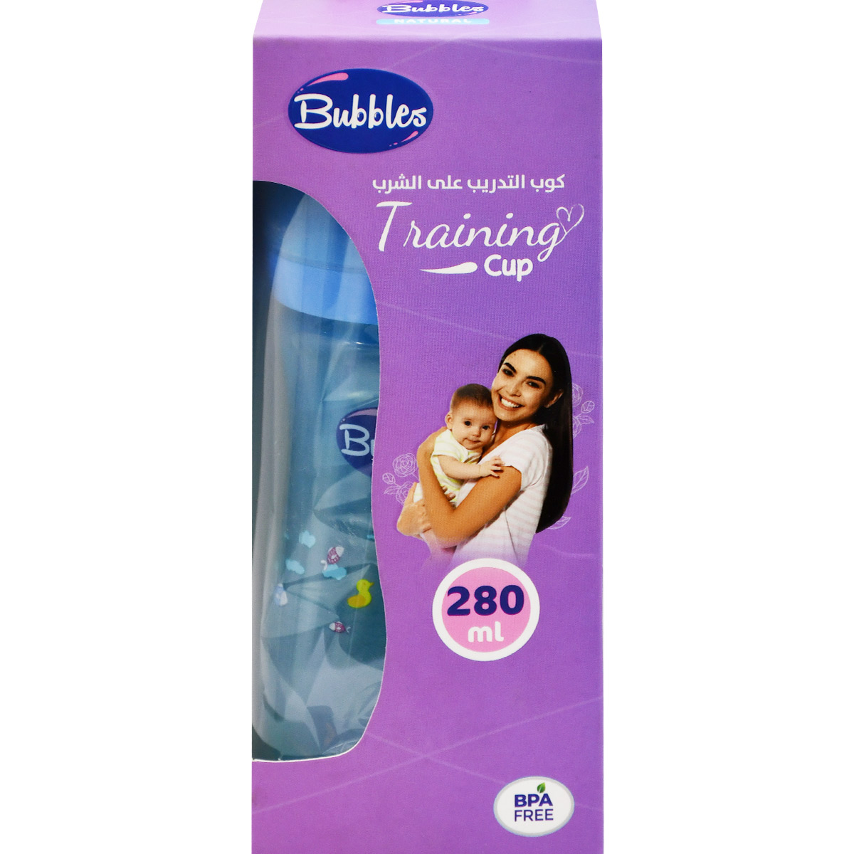 Bubbles Training Cup Blue 280 ml image number 0