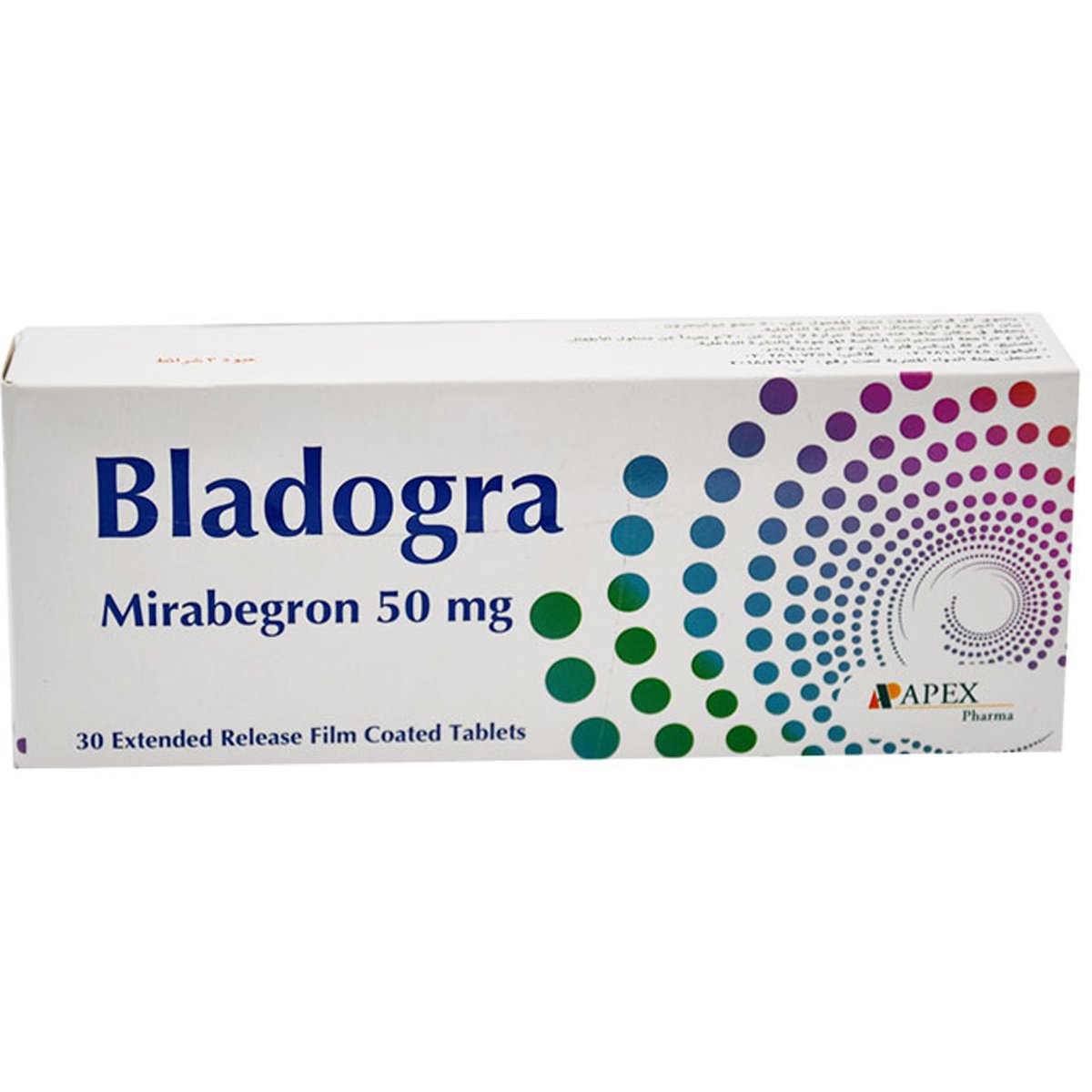 Bladogra 50mg 30 Extend Release Film Coated Tablet image number 0