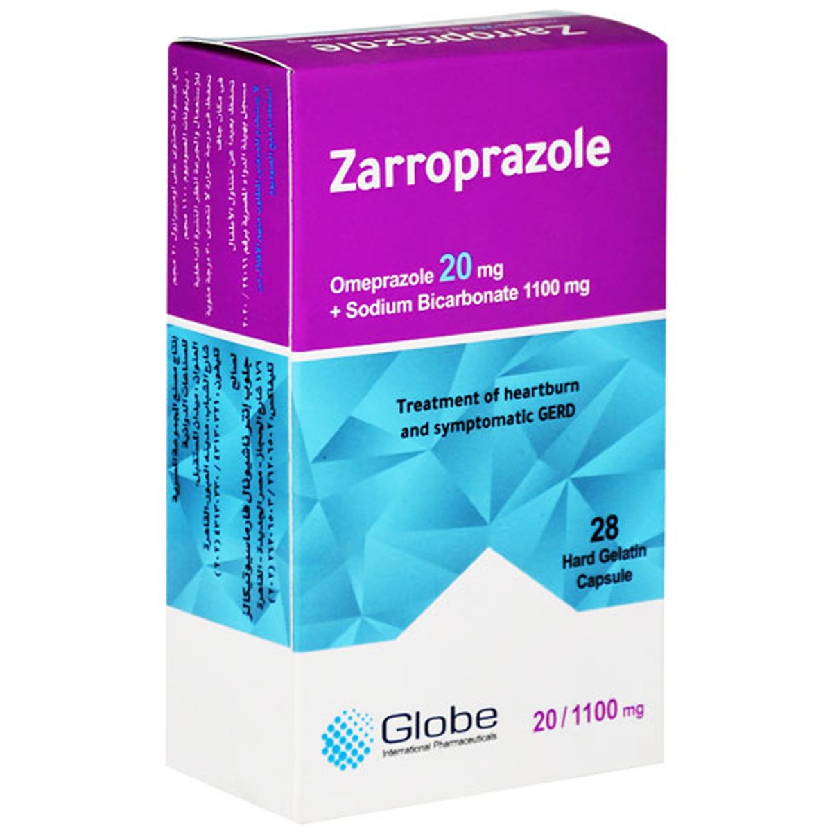 Zarroprazole 20/1100mg 28 capsules image number 0