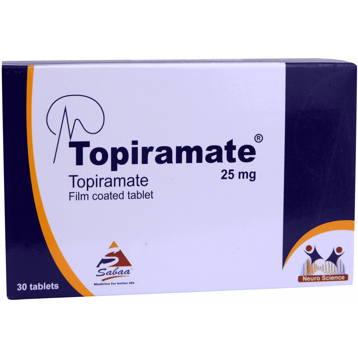 Topiramate 25mg 30 Tablets image number 0