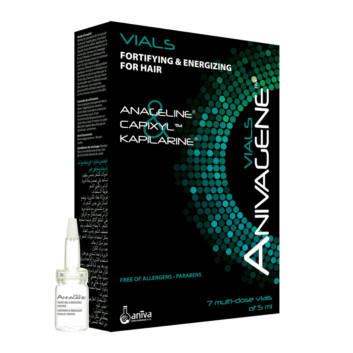 Anivagene Vials Fortifying & Energizing for Hair 7X5ml image number 0