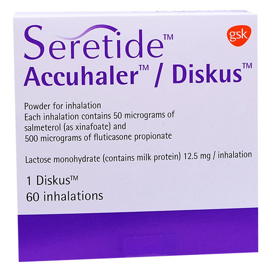 Seretide 50/500mcg 60Dose Diskus image number 0