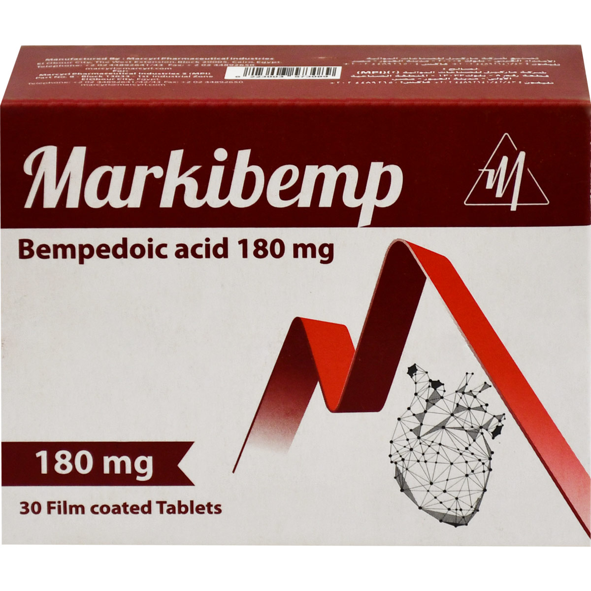 Markibemp 180 mg 30 Film Coated Tablets image number 0