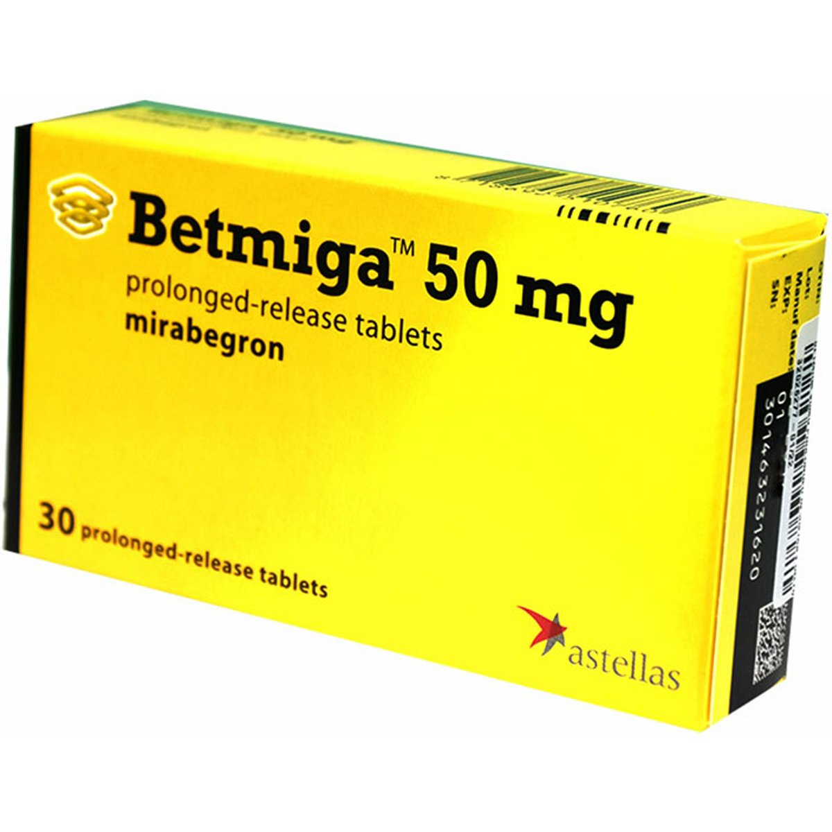 Betmiga 50mg Prolonged Release 30 Tablets image number 0
