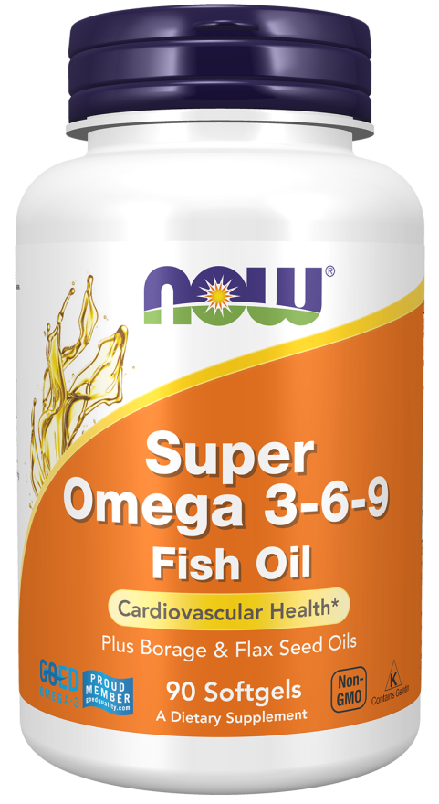 Now Super Omega 3-6-9 Fish Oil 90 Softgels image number 0