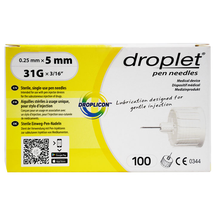 Droplet 5mm*31G 100 Pen Needle(810) image number 0