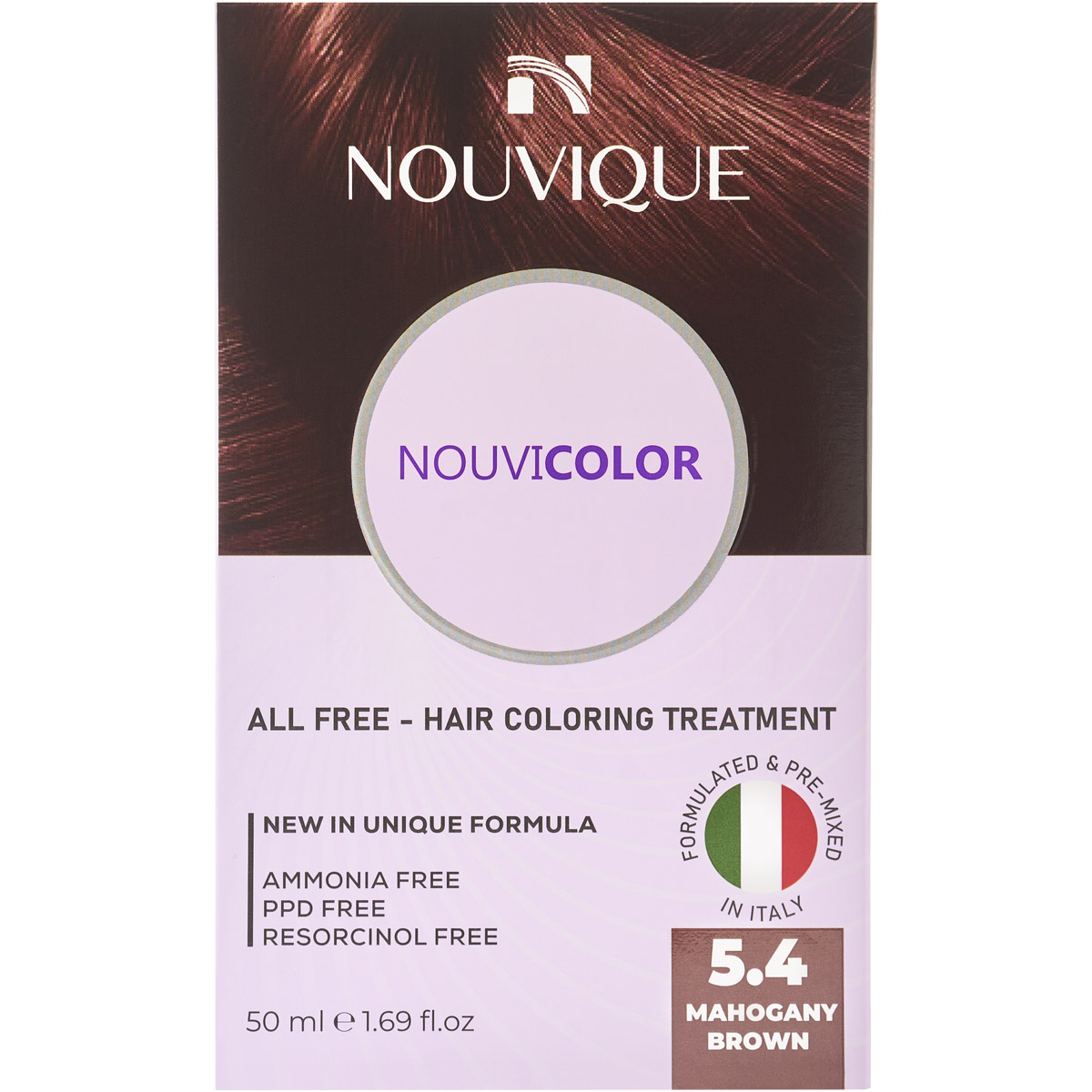 Nouvique Nouvicolor Hair Mahogany Brown 50 ml/5.4 image number 0
