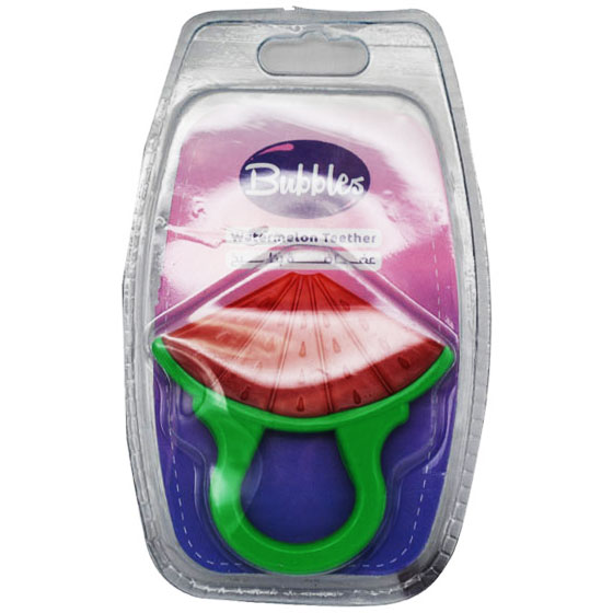 Bubbles Silicone Watermelon Teether image number 0