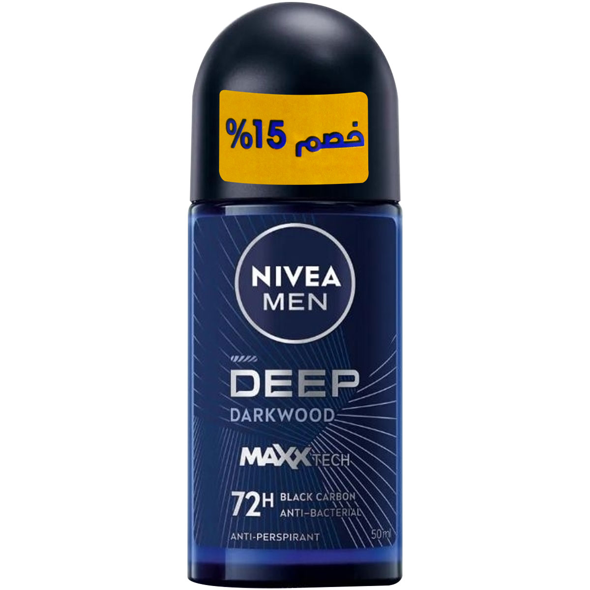 Nivea Deep Darkwood Deodorant Roll On for Men 50ml 15% Off (Offer Pack) image number 0