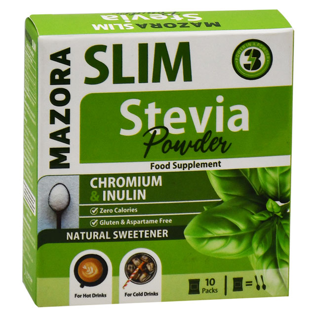 Mazora slim Stevia Zero Calorie Sweetener 10 Sachets image number 0