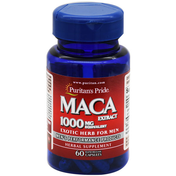 Puritan's Pride Maca Extract 1000mg 60 Capsule image number 0