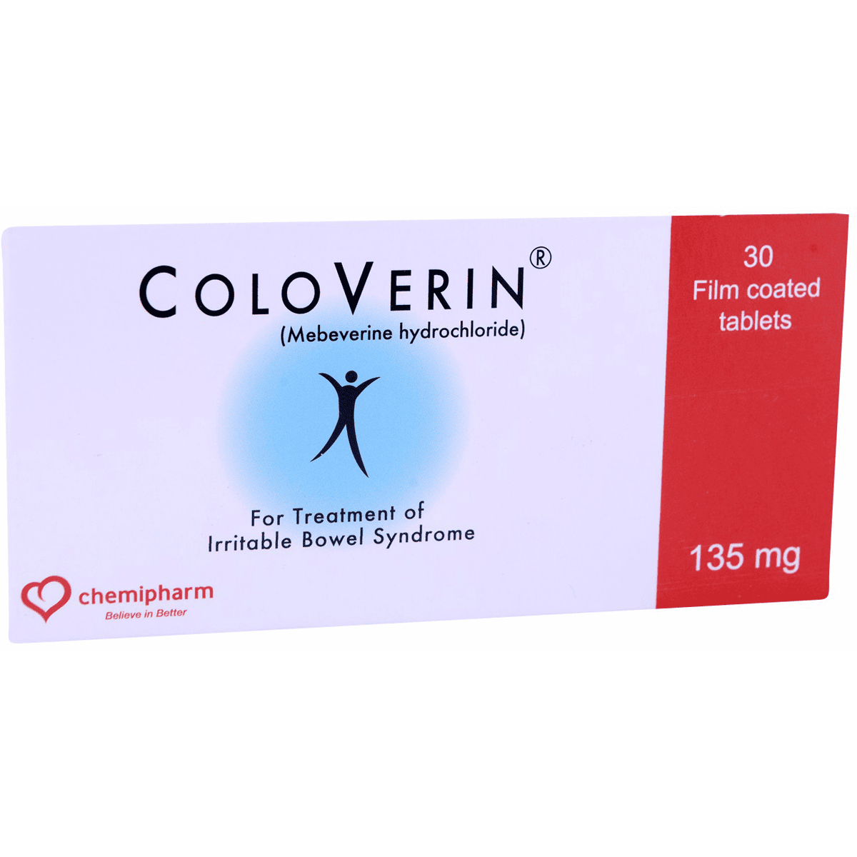 Coloverin 135mg 30 Tablets image number 0