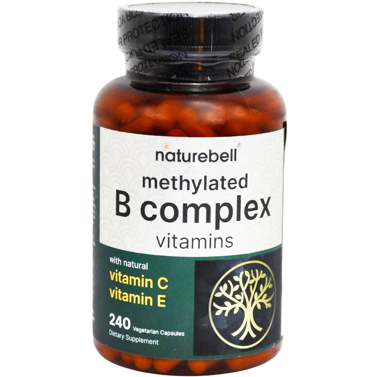 Naturebell Methylated B Complex 240 Capsules image number 0