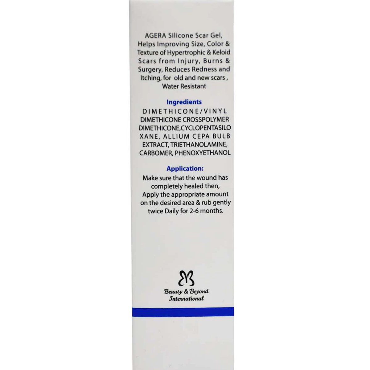 Agera Anti Scar Silicone Gel 50 gm image number 1