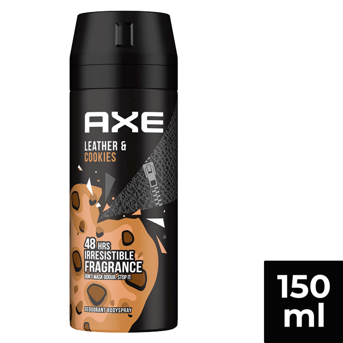 Axe Leather & Cookies 48 Hours Irresistible Deodorant Spray For Men 150ml image number 0
