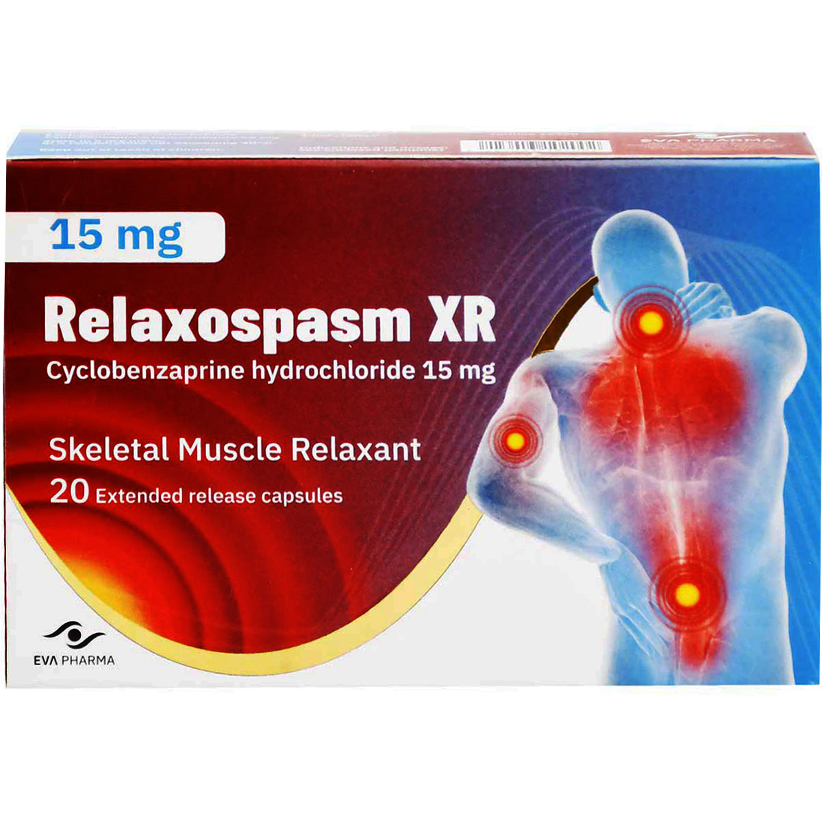 Relaxospasm XR 15 mg Extended Release 20 Capsules image number 0