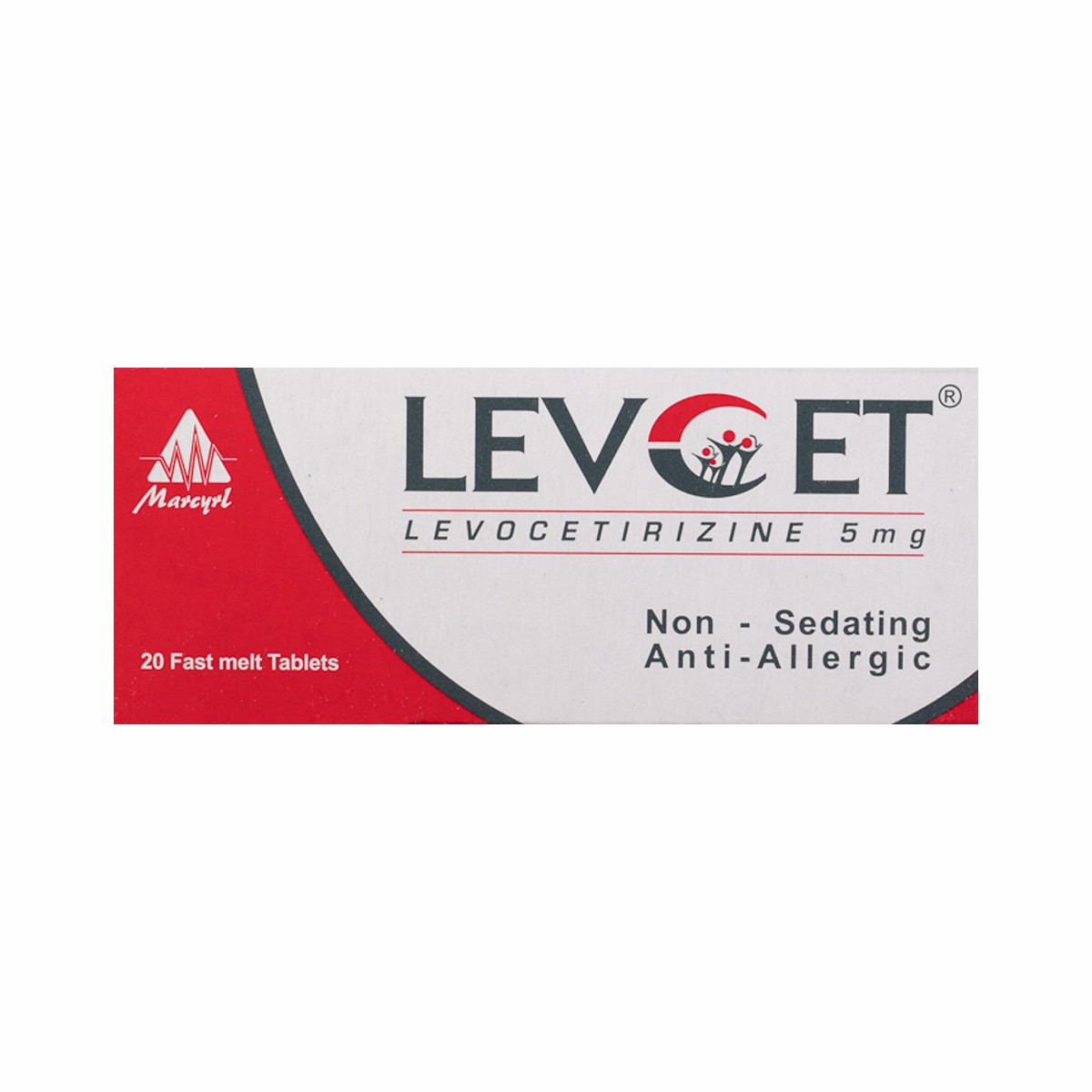 Levcet 5mg 20 Tablets image number 0