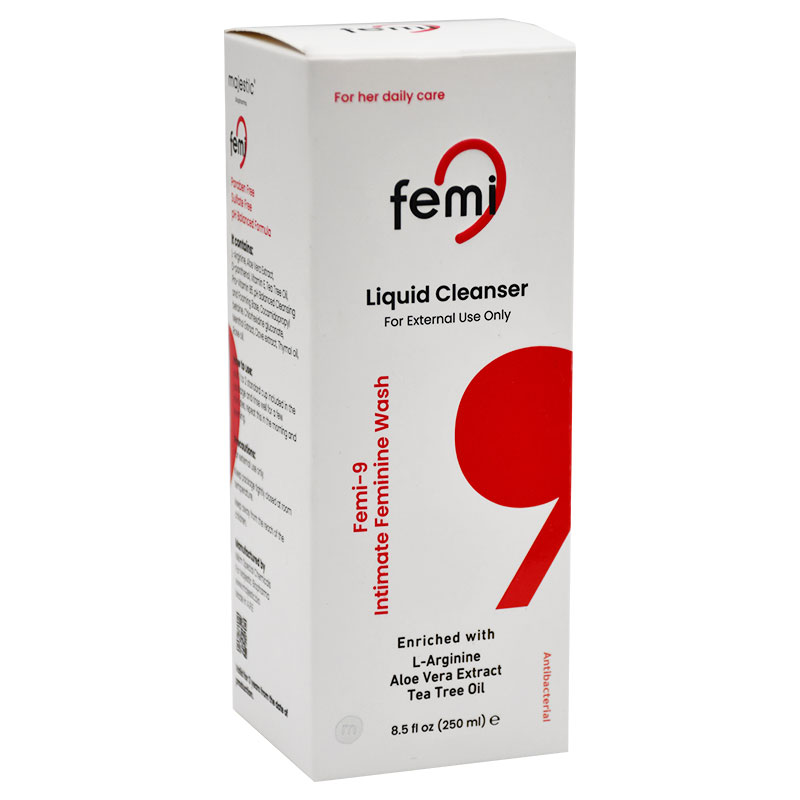 Femi 9 Intimate Feminine Wash Liquid Cleanser 250ml image number 0