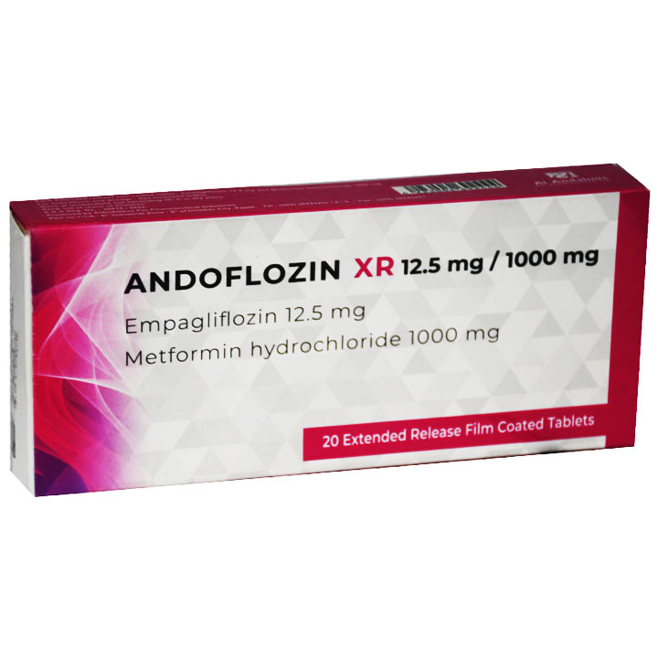 Andoflozin XR 12.5/1000mg 20 Tablets image number 0