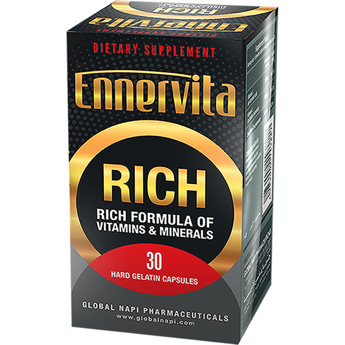 Ennervita Rich 30 Hard Gelatin Capsules image number 0