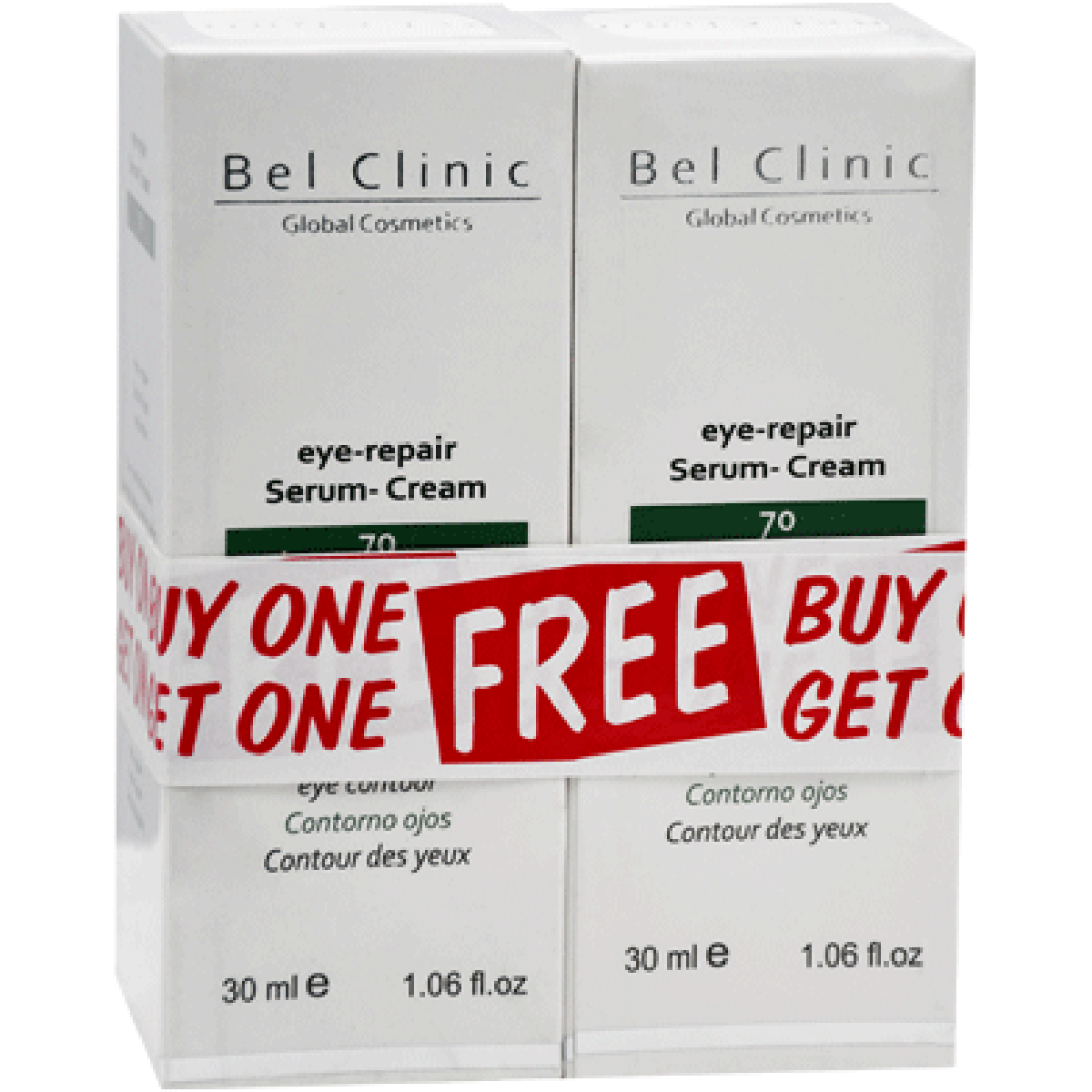 Belclinic Eye Repair Cream Serum 2X30ml (Offer Pack) image number 0