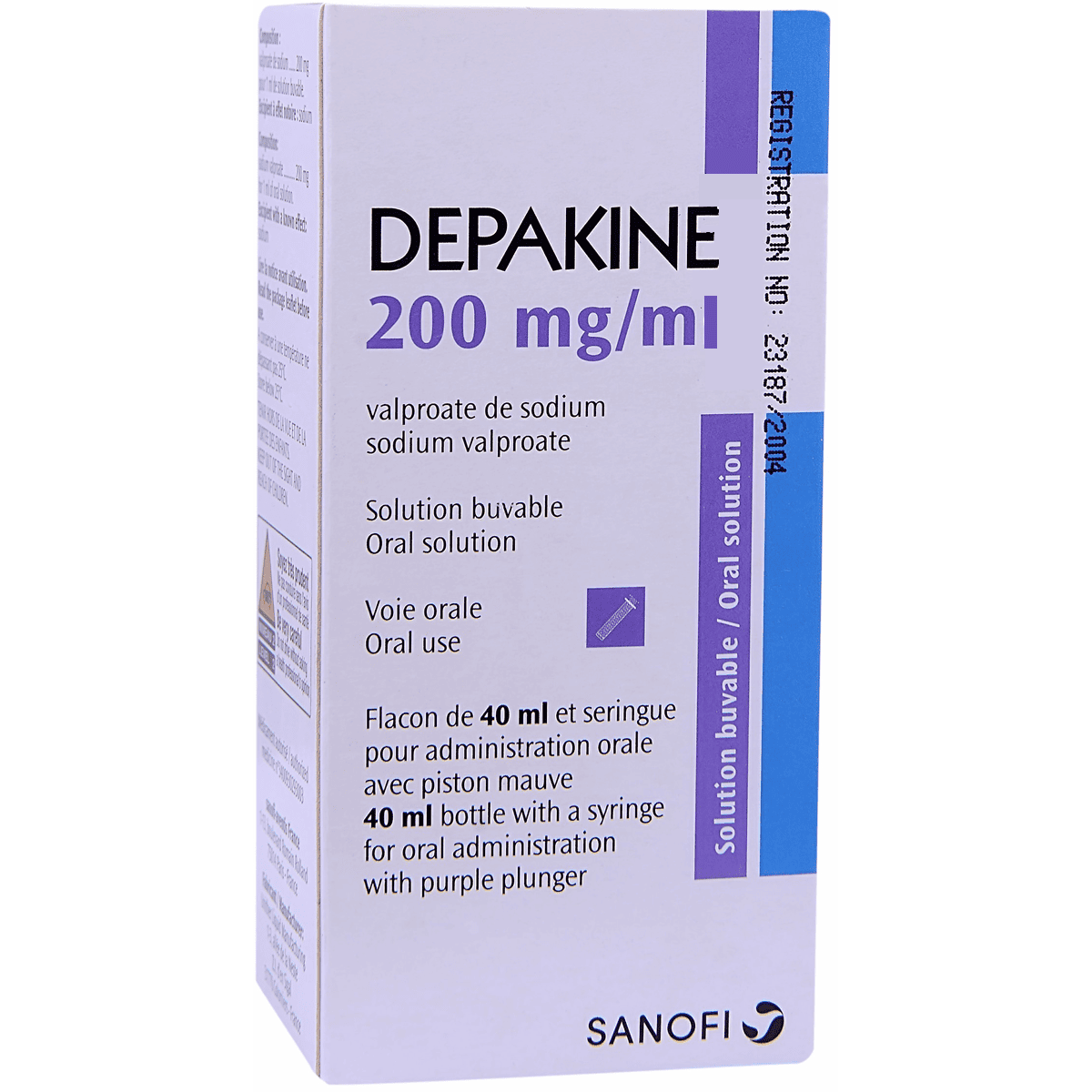 Depakine 200mg/ml (40ml) Oral Drop image number 0