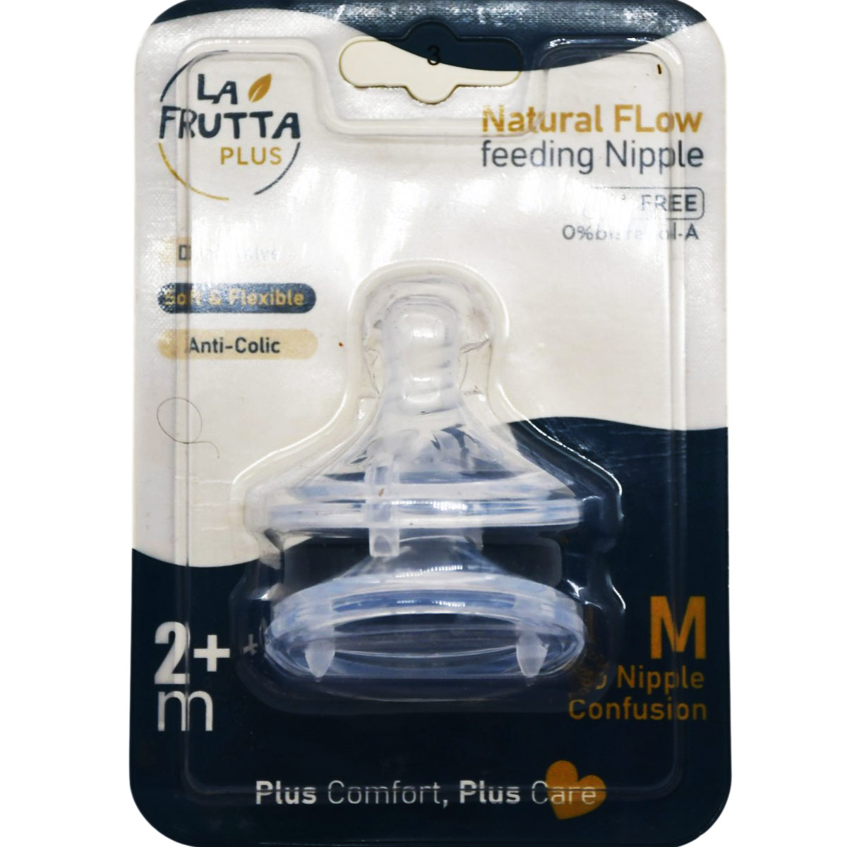 La Frutta Natural Flow Feeding Nipple (+2 Month) Medium 2 Pieces image number 0