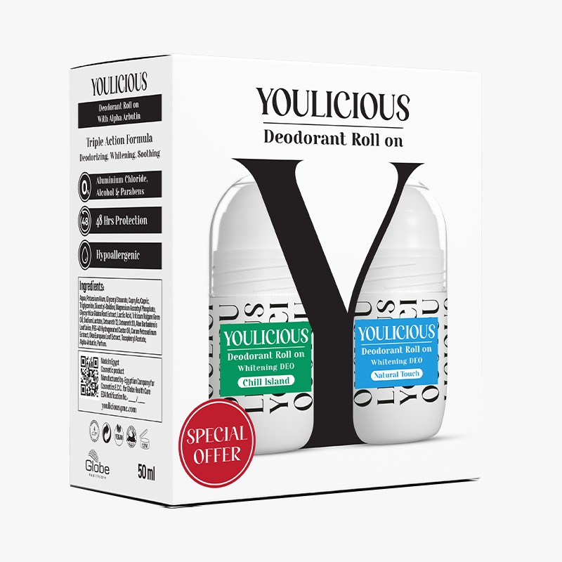 Youlicious Deodorant Roll On Chill Island and Natural Touch 2 x 50ml (Offer Pack) image number 0