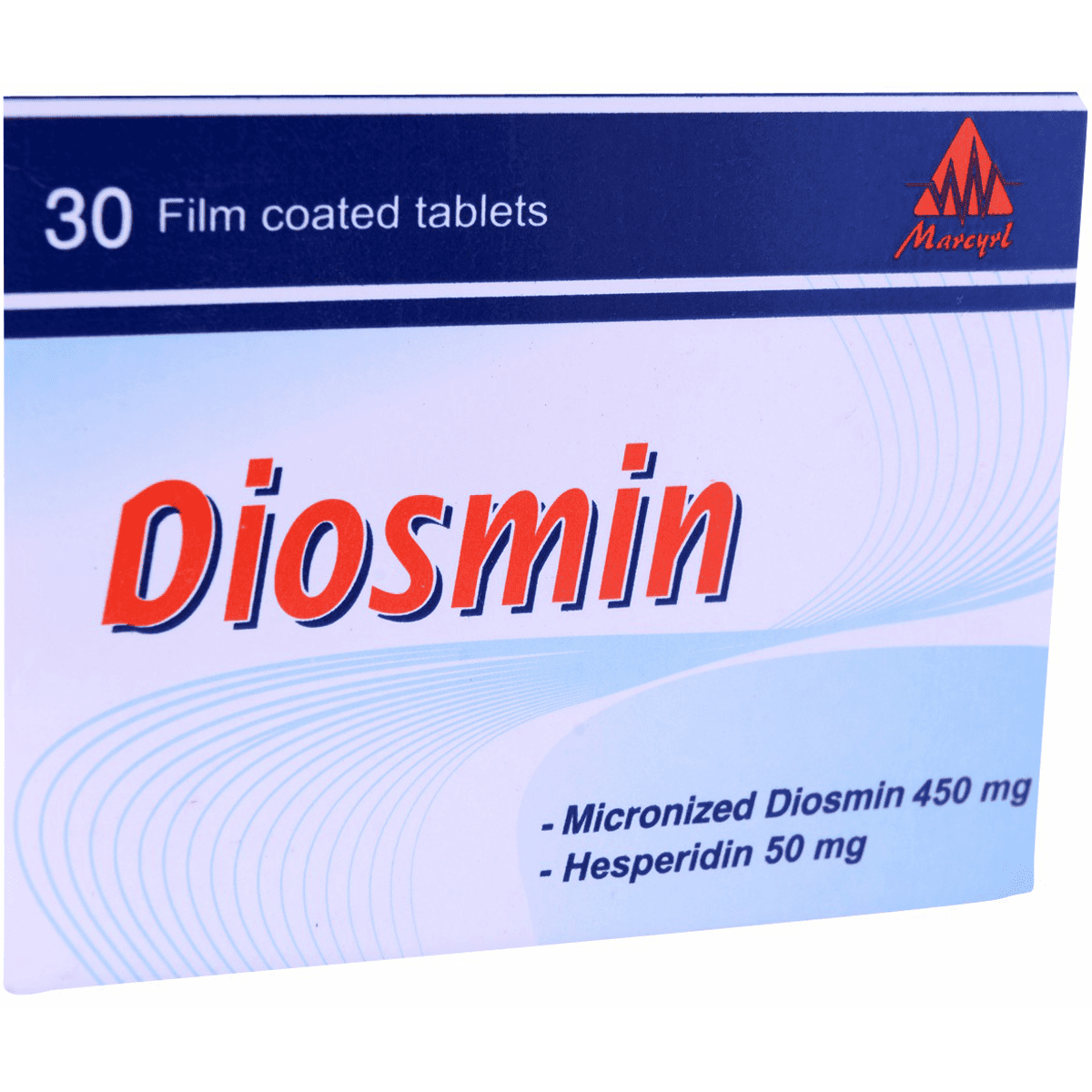 Diosmin Plus 500mg 30 Film Coated Tablets image number 0