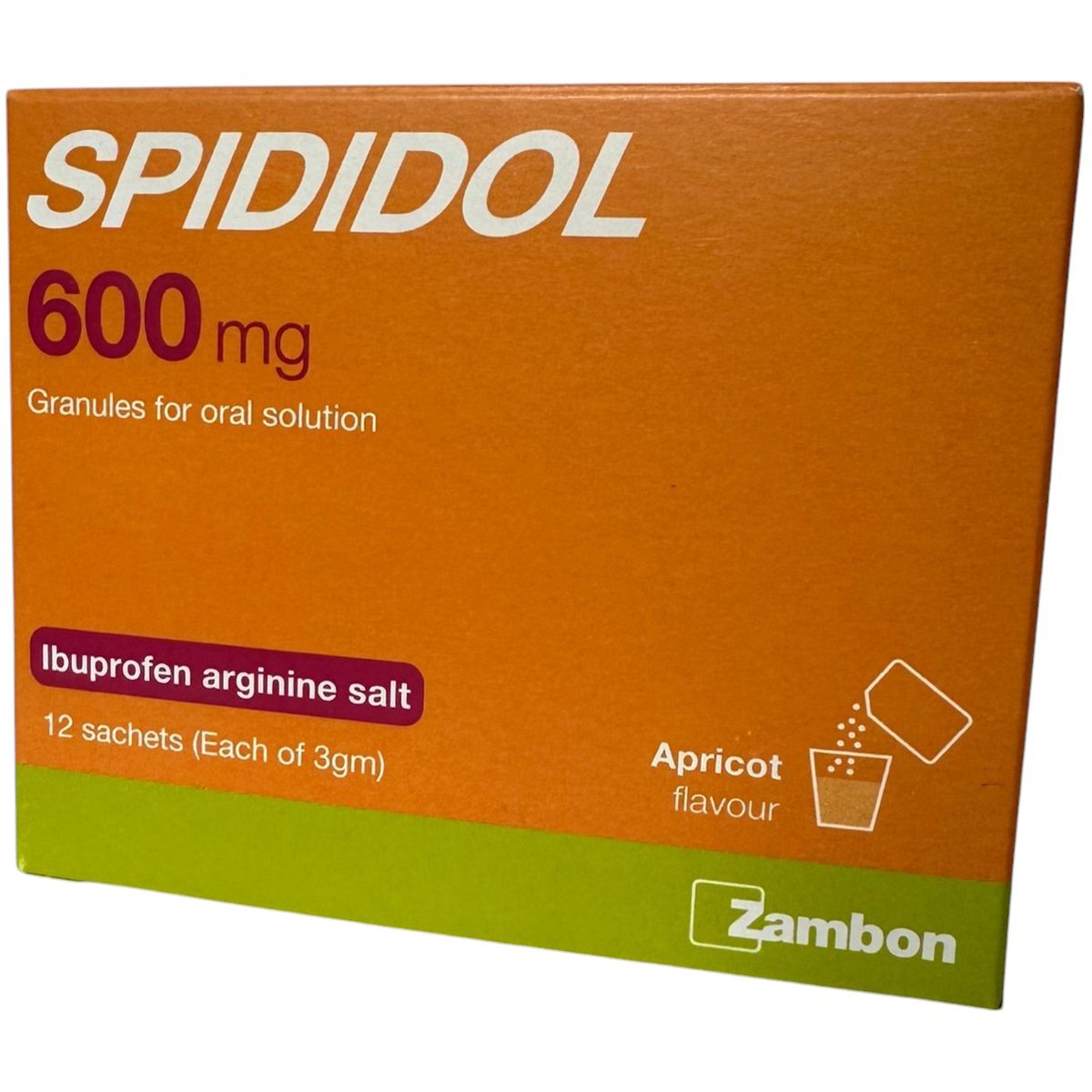 Spididol 600 mg Oral Granules 12 Sachets image number 0