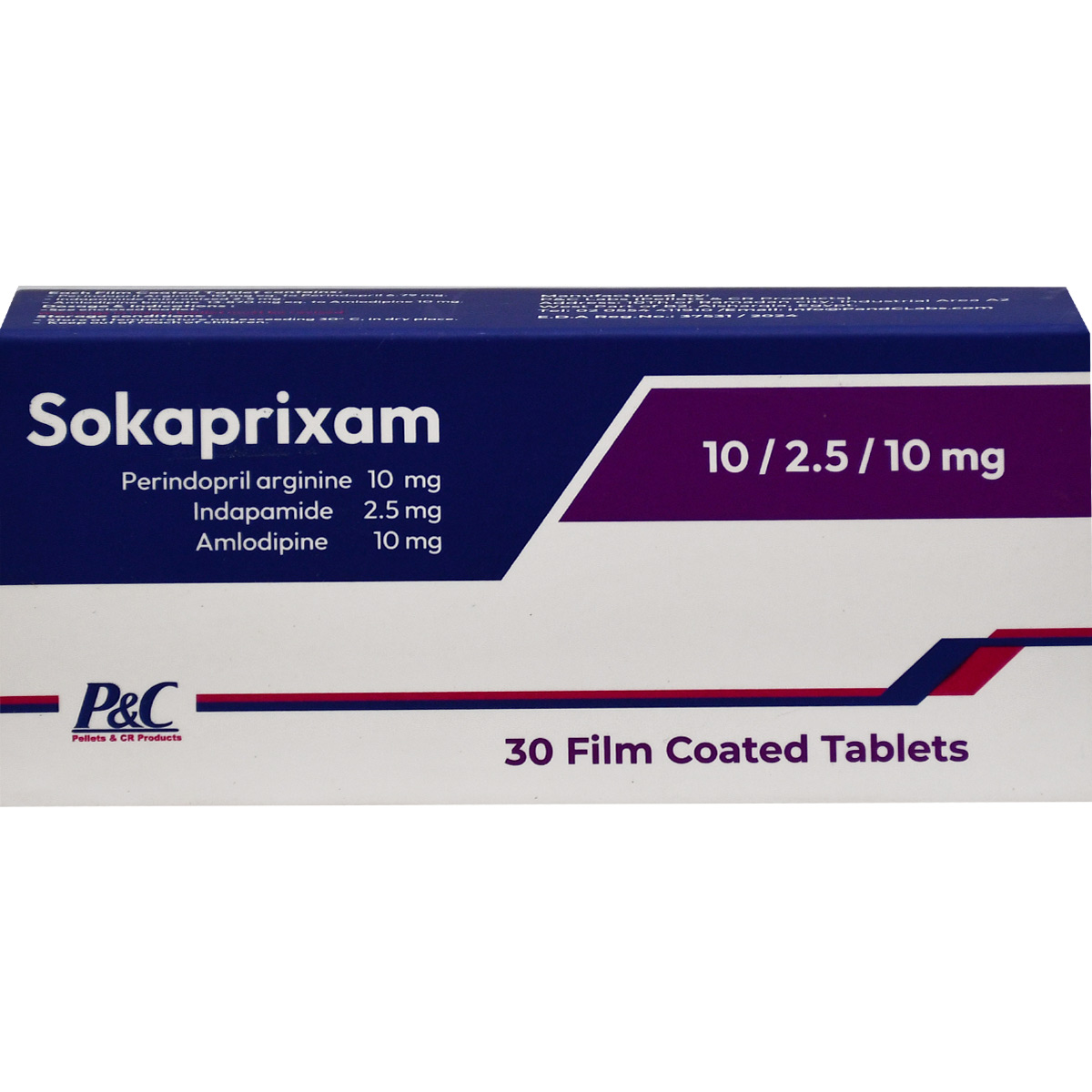 Sokaprixam 10 mg/2.5 mg/10 mg 30 Film Coated Tablets image number 0