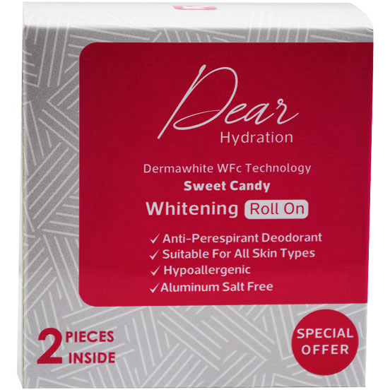 Dear Sweet Candy Whitening Deodorant Roll On 2X60ml (Offer Pack) image number 0