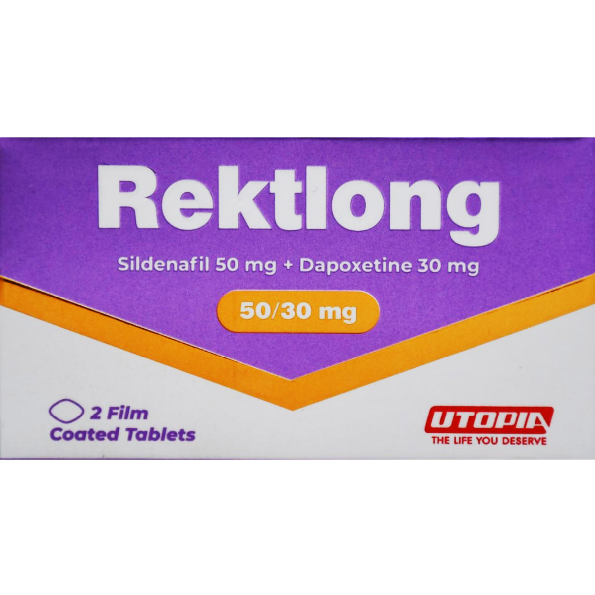 Rektlong 50mg/30mg 2 Film Coated Tablets image number 0
