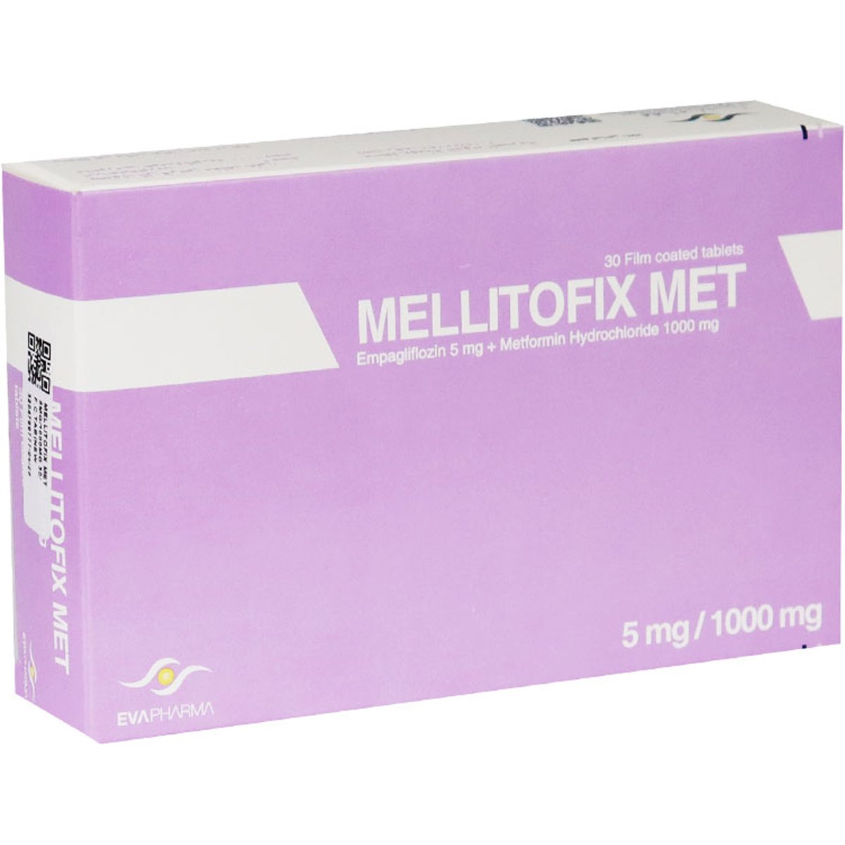 Mellitofix Met 5mg/1000mg 30 Film Coated Tablet image number 0