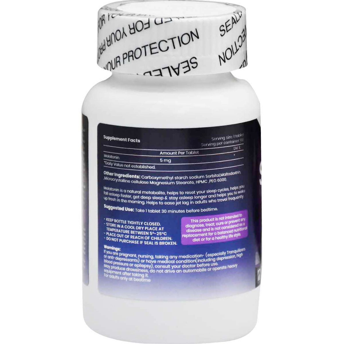 Sofi Life Snoozzz Melatonin 5 mg 60 Tablets image number 1