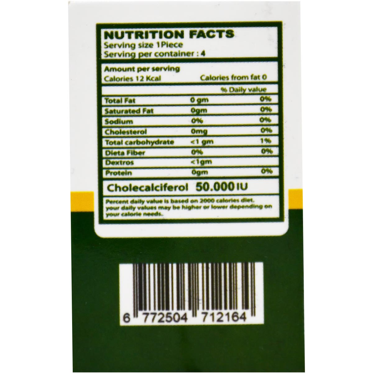 Nelex D3 50000IU 4 Tablets image number 1