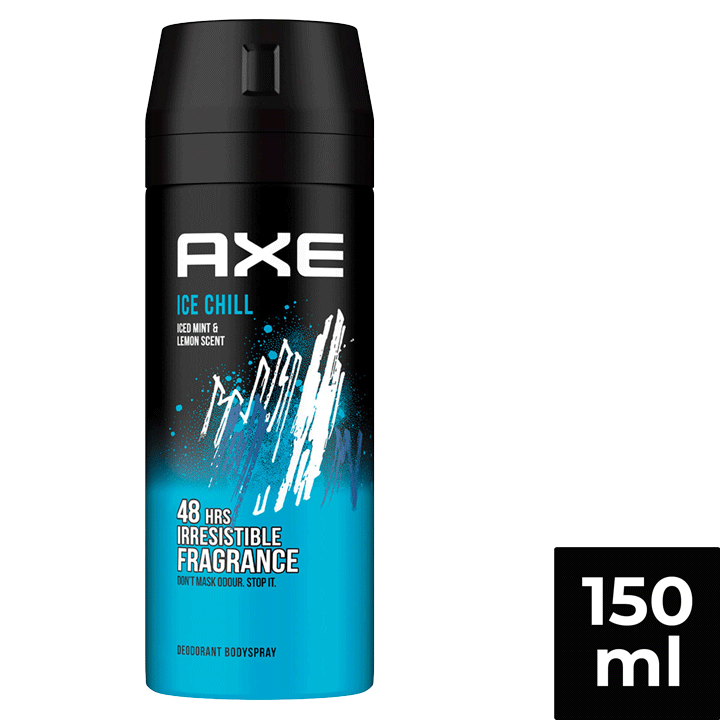 Axe Ice Chill 48 Hours Irresistible Deodorant Spray For Men 150ml image number 0