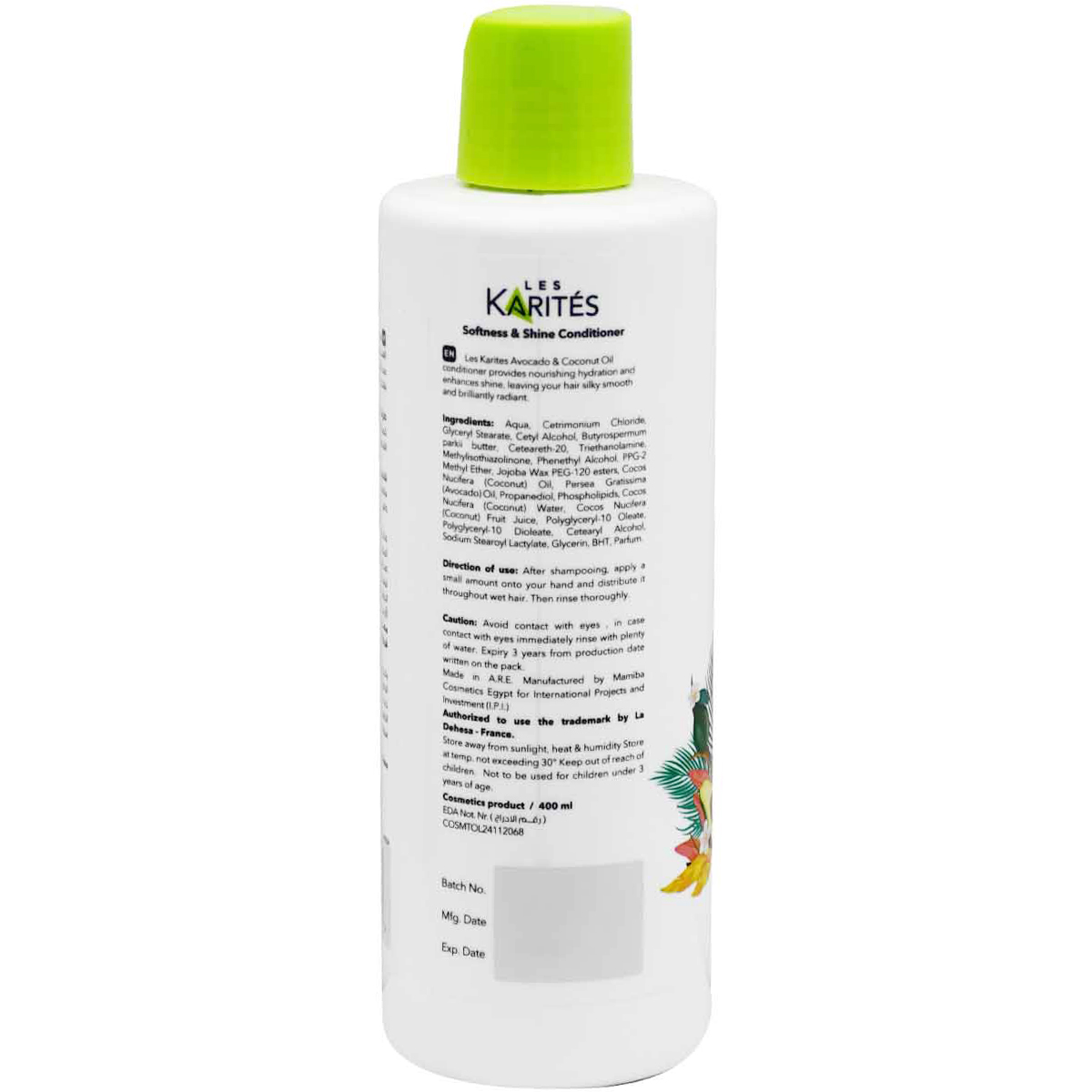 Karites Avocado and Coconut Oil Conditioner 400 ml image number 1