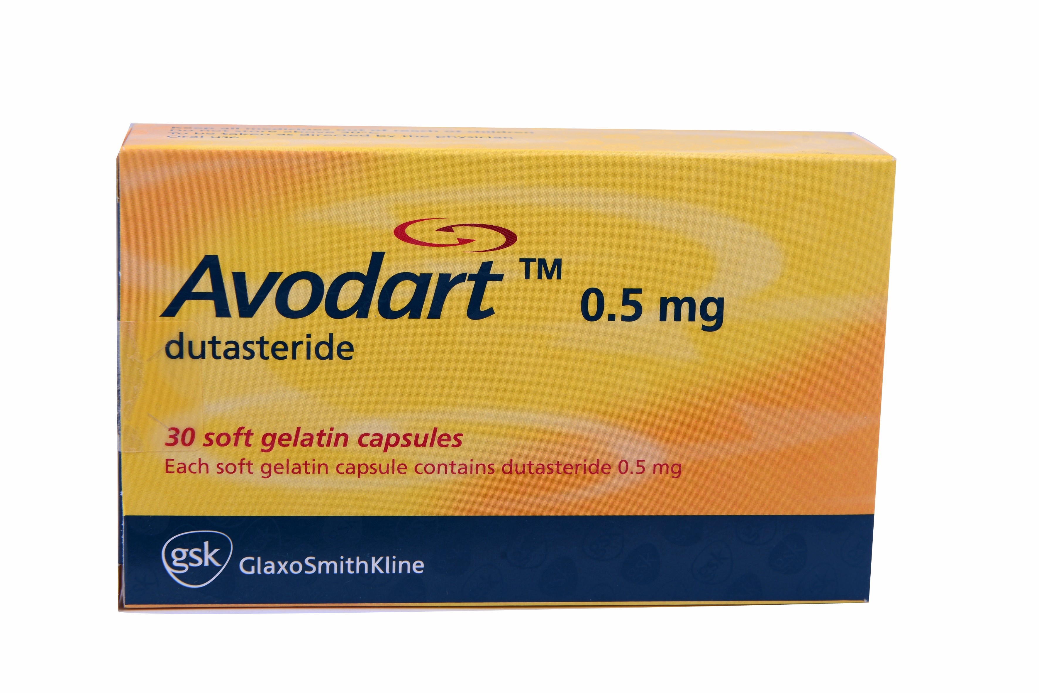 Avodart 0.5mg 30 Capsules image number 0