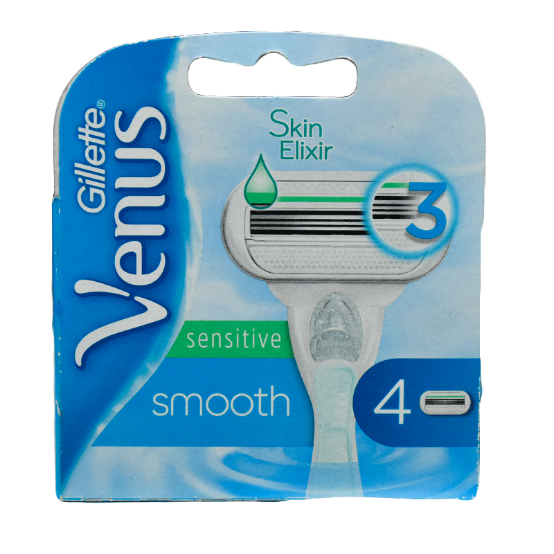 Gillette Venus Smooth Sensitive for Women 4 Blades image number 0
