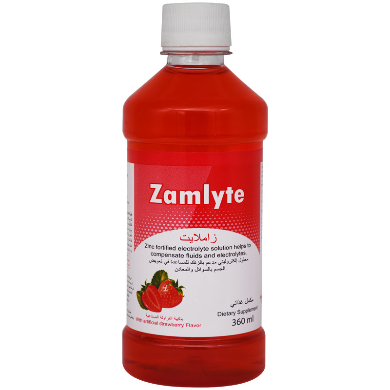 Zamlyte (0-1Year) Strawberry Flavor Syrup 360ml image number 0