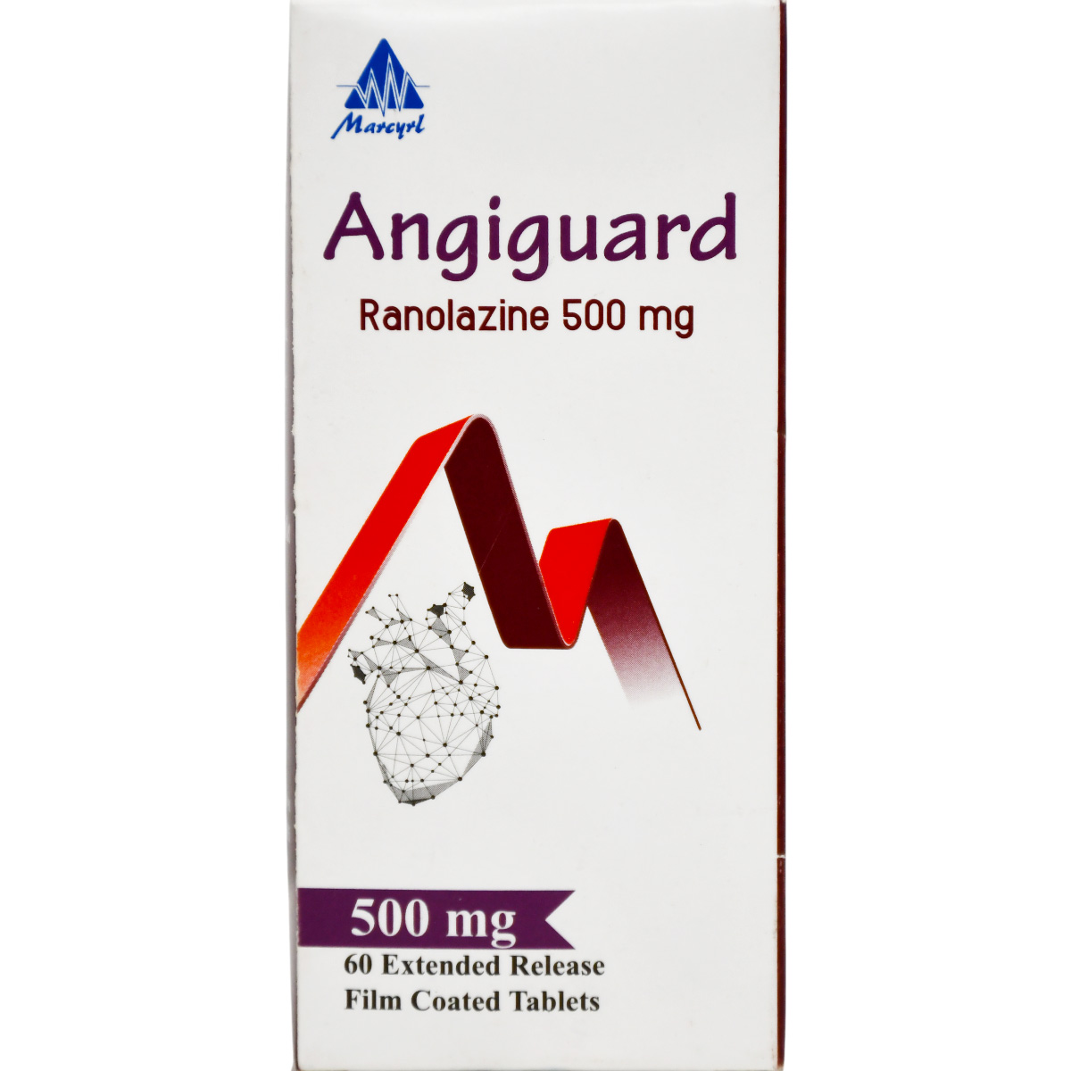 Angiguard 500mg 60 Extended Release Film Coated Tablets image number 0